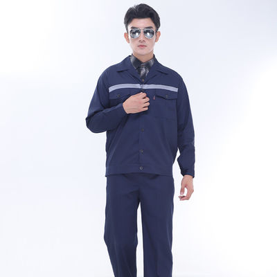 Long Sleeve Oil Proof Work Wear Uniforms Flame Retardant