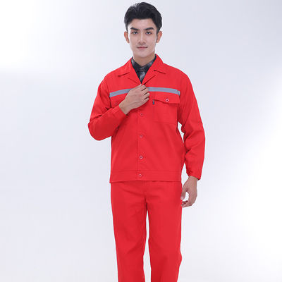 Long Sleeve Oil Proof Work Wear Uniforms Flame Retardant