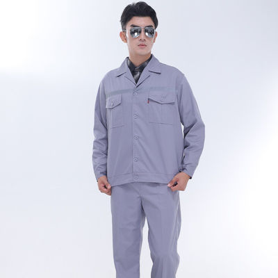 Long Sleeve Oil Proof Work Wear Uniforms Flame Retardant