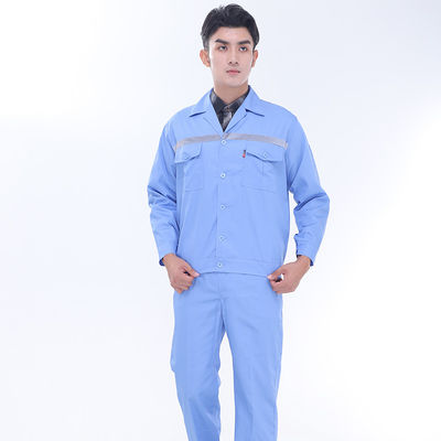 Long Sleeve Oil Proof Work Wear Uniforms Flame Retardant