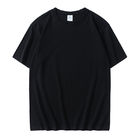 Fashionable Plain Organic Cotton T Shirts Anti Pilling Plain Black Cotton Shirt