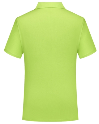 Plain Dyed Mens Polo Shirt Customized Fabric Green Breathable T Shirt