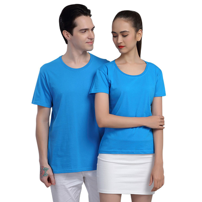 Round O Neck OEM ODM Cotton Summer Shirts Short Sleeve For Adults